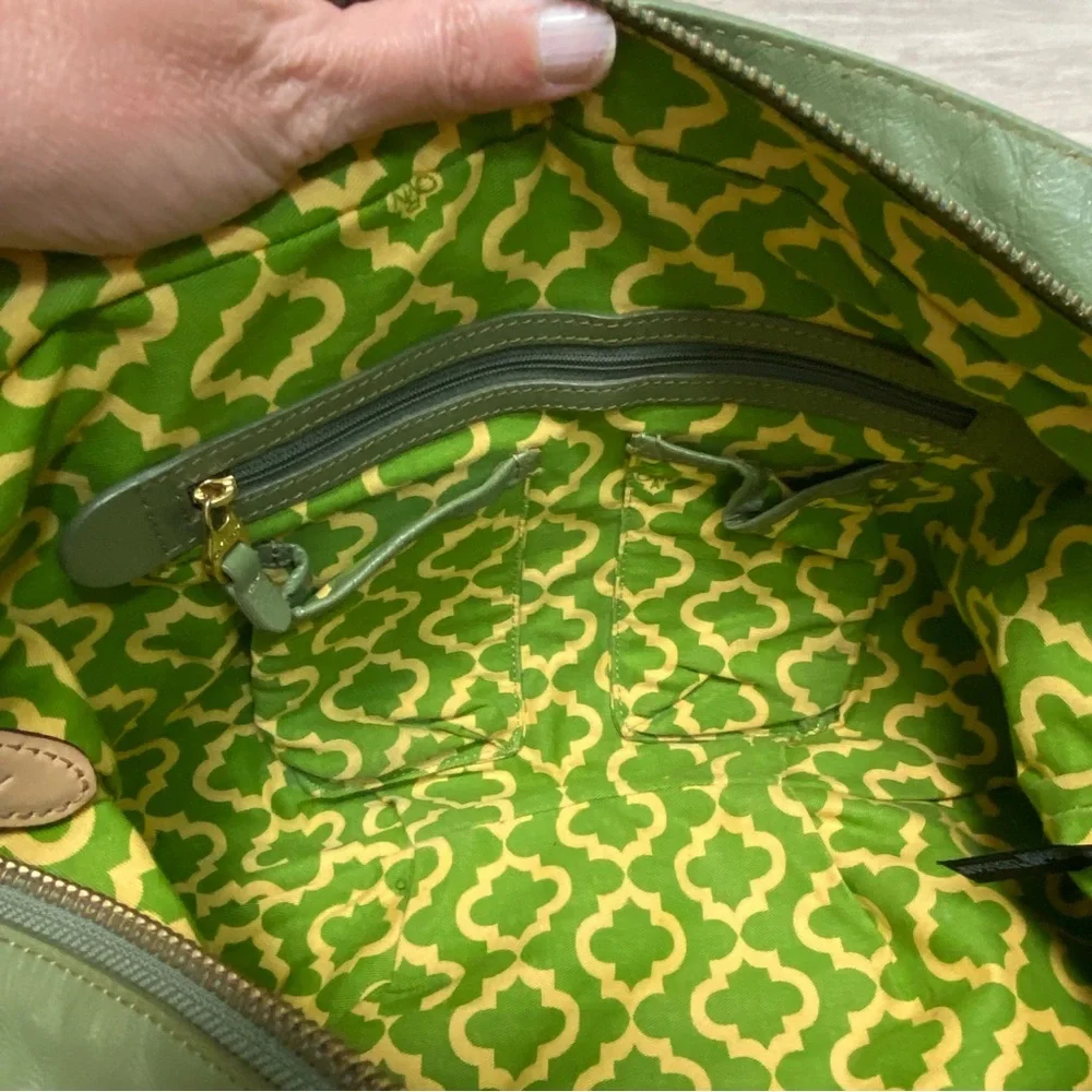 ORYANY / Fabric & Leather Boho Hobo Purse